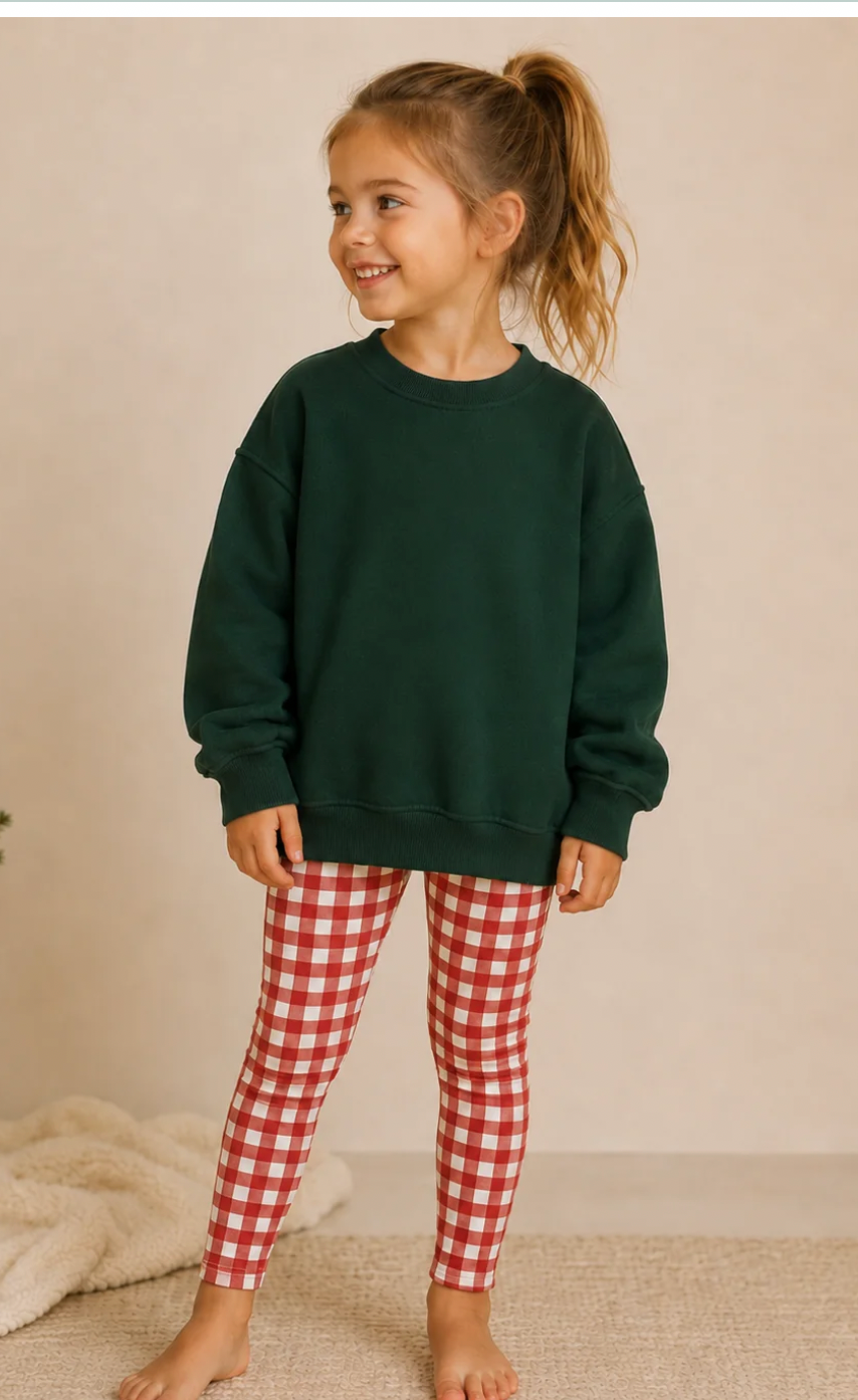 Ribbed Gingham Legging ONLY-PREORDER