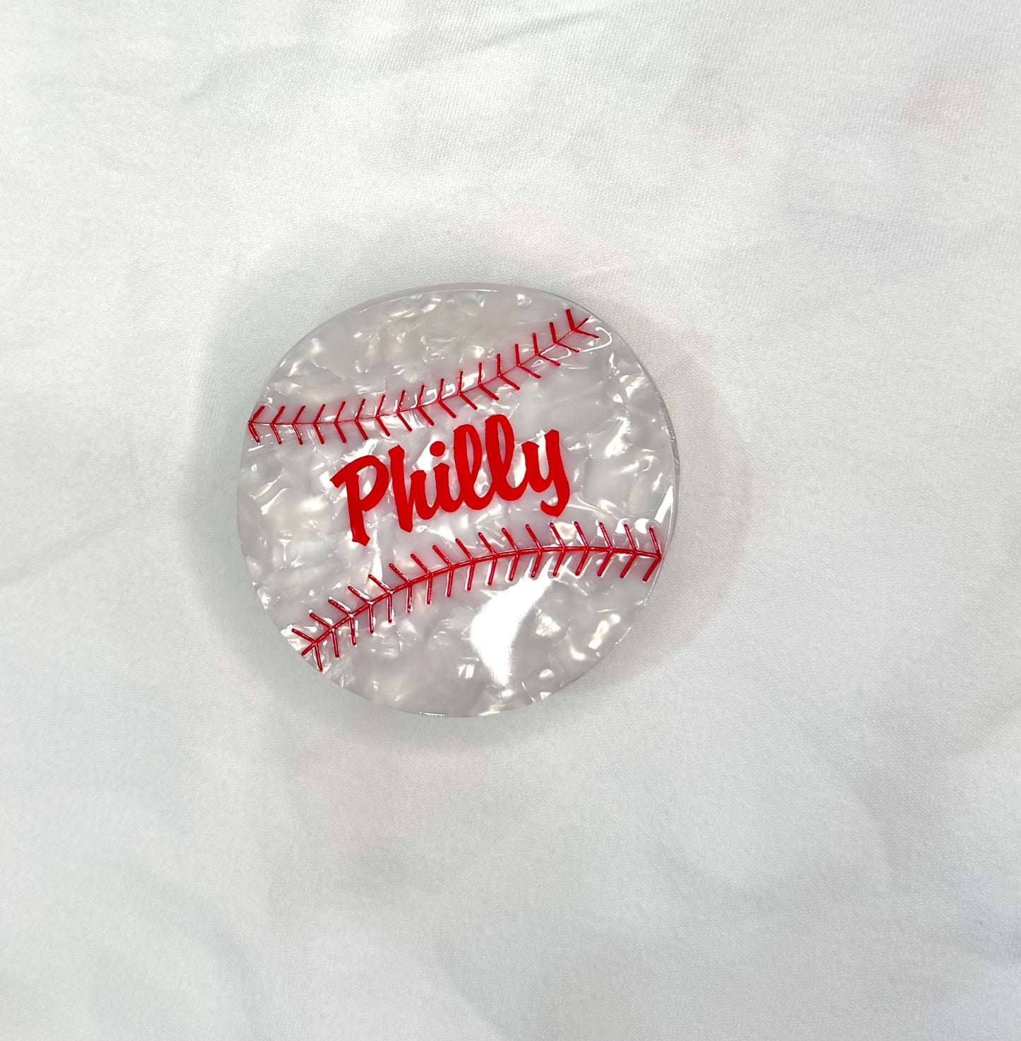 Philly Baseball Hair Clip
