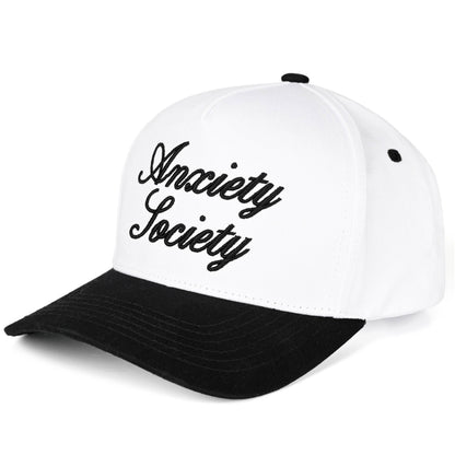 Anxiety Society Embroidered Hat | Funny Minimalist Baseball Cap