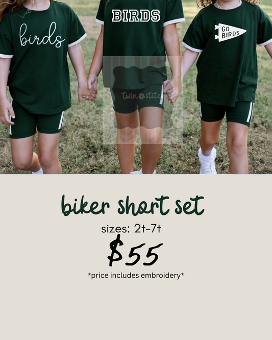 Varsity Kids Collection-Biker Short Set