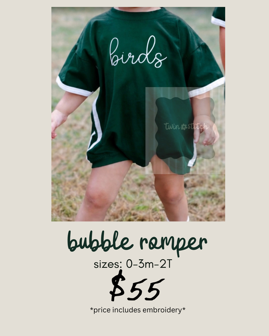 Varsity Kids Collection- Bubble Romper