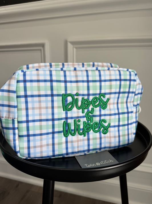 Dipes & Wipes- Green & Blue