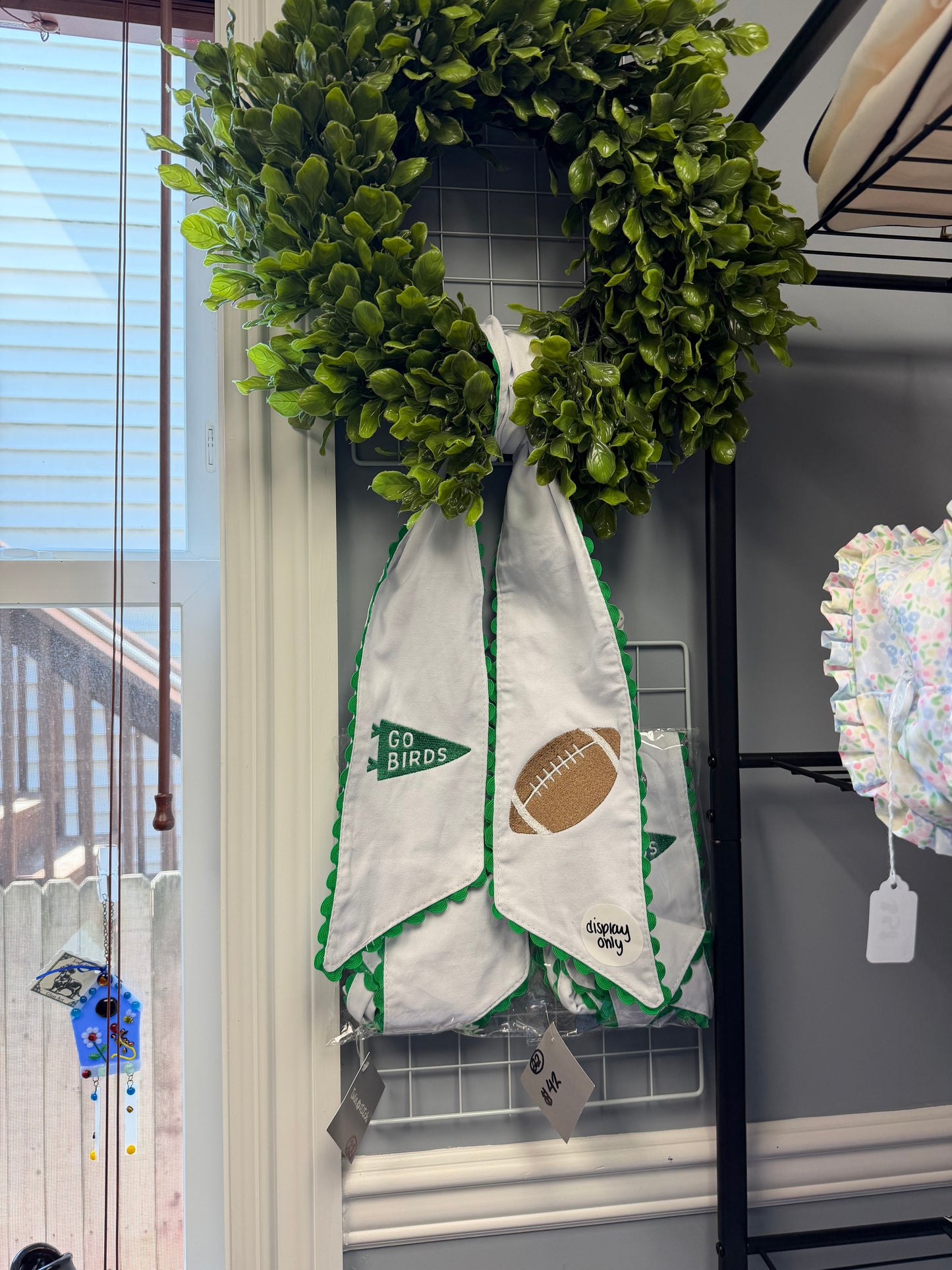 Go Birds Wreath Sash