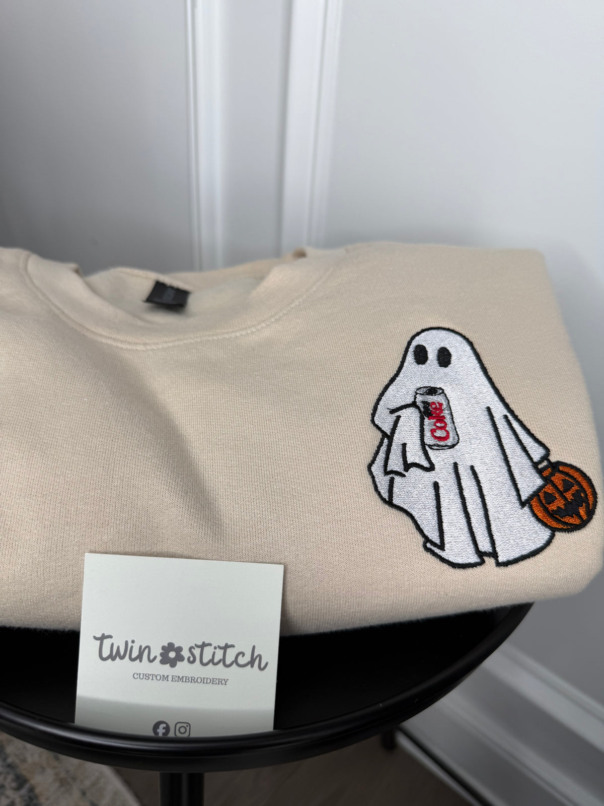 Diet Coke Ghost Crewneck