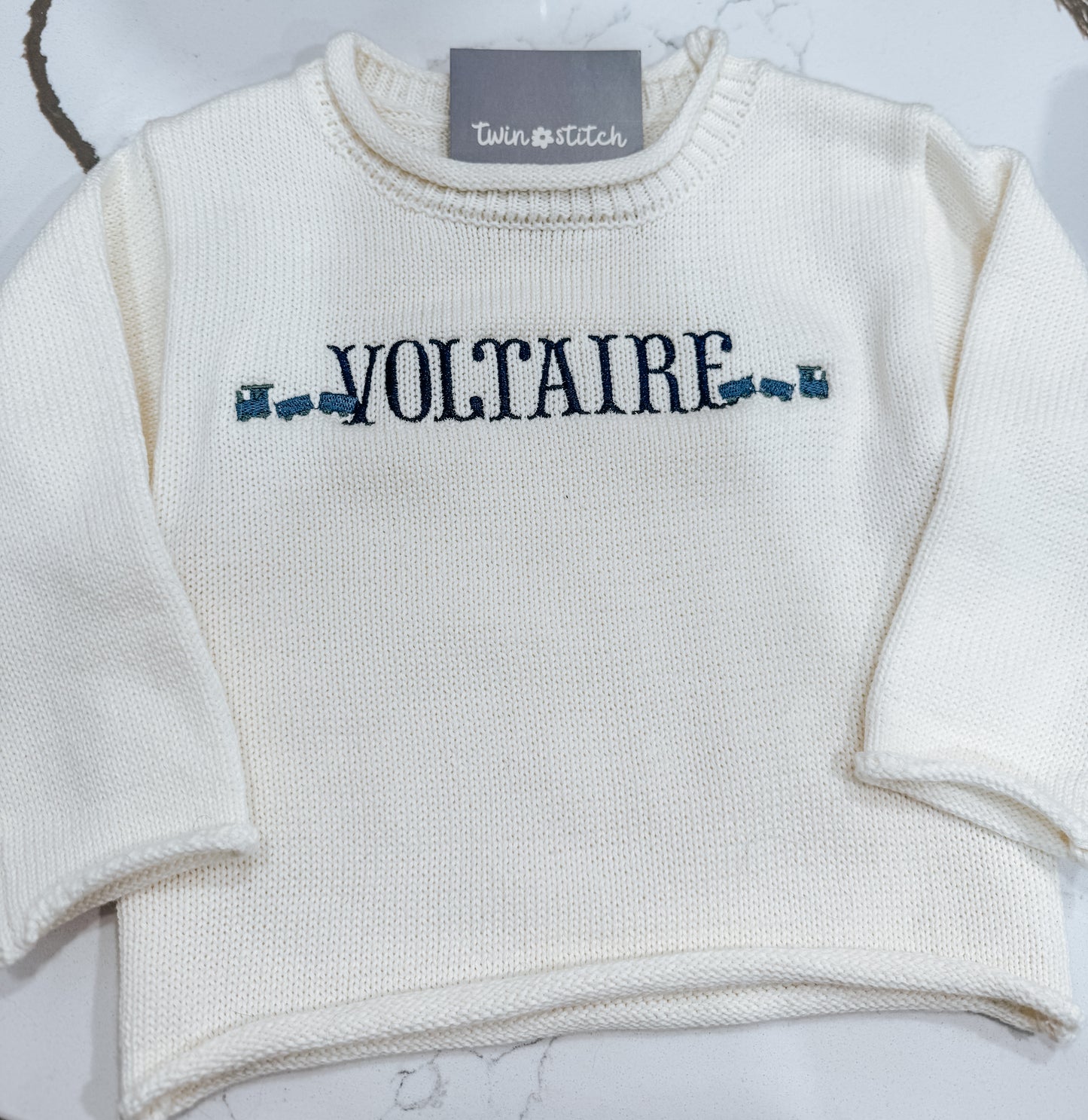 Personalized Rolled Neck Sweater
