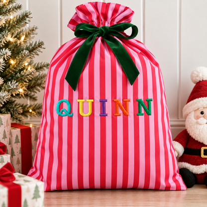 Personalized Embroidered Santa Sack 🎅🏼🎄