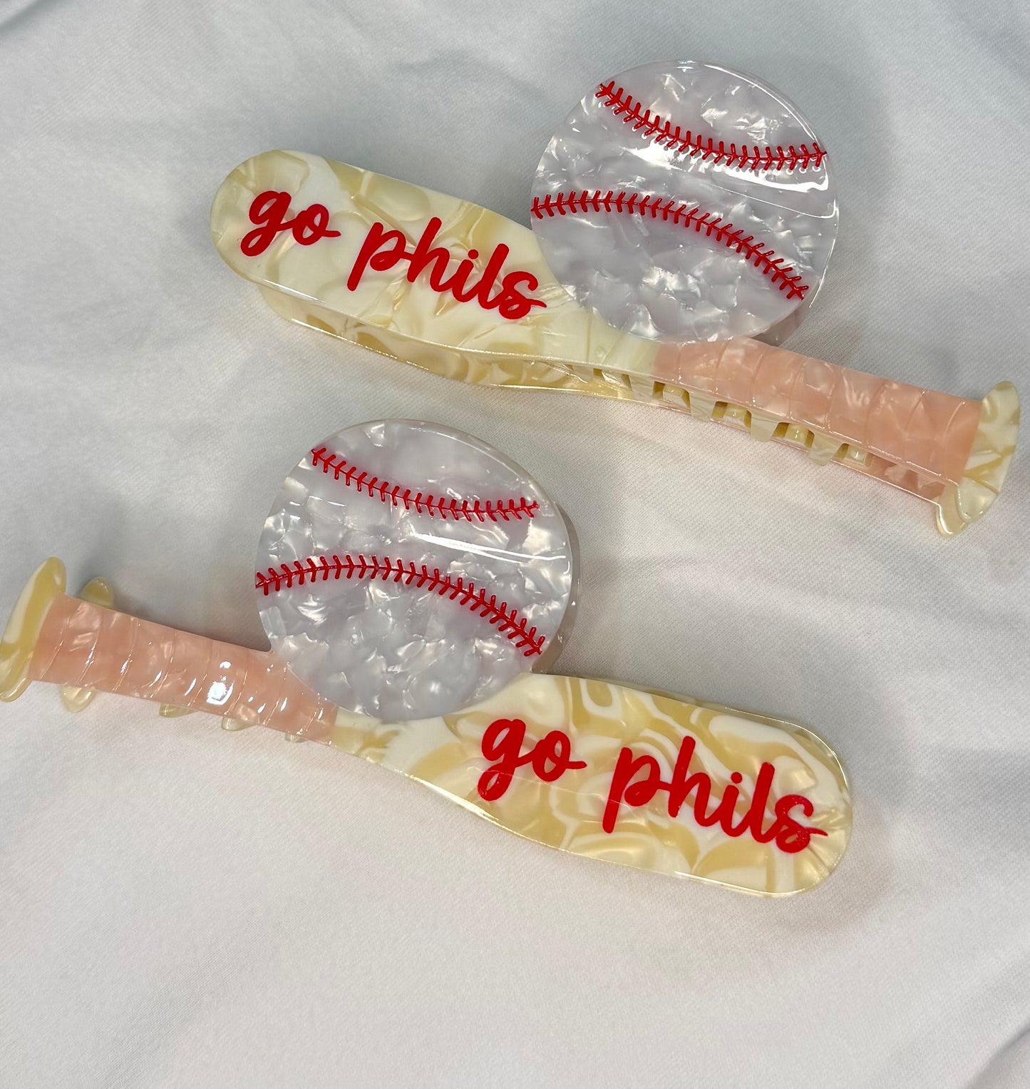Philly Baseball Bat Hair Clip