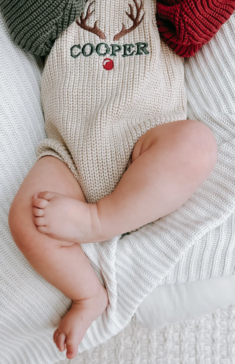 Holiday Color Block Knit Romper- PREORDER