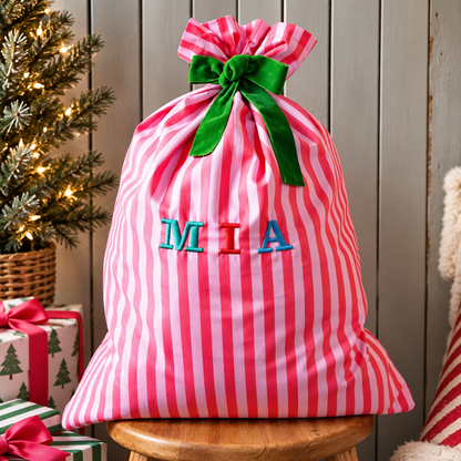 Personalized Embroidered Santa Sack 🎅🏼🎄