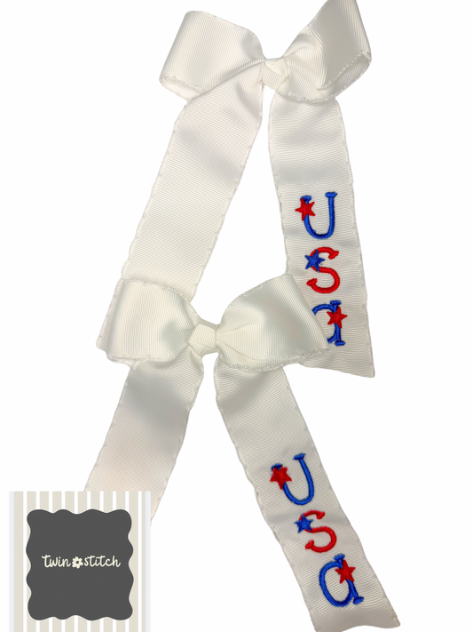 USA Baby Girl Hair Bow 🇺🇸🎀