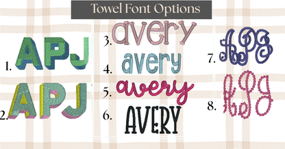 Personalized Seersucker Beach Towel