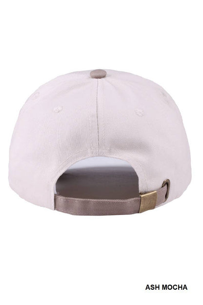 Put It On My Husband's Tab Two Tone Canvas Cap